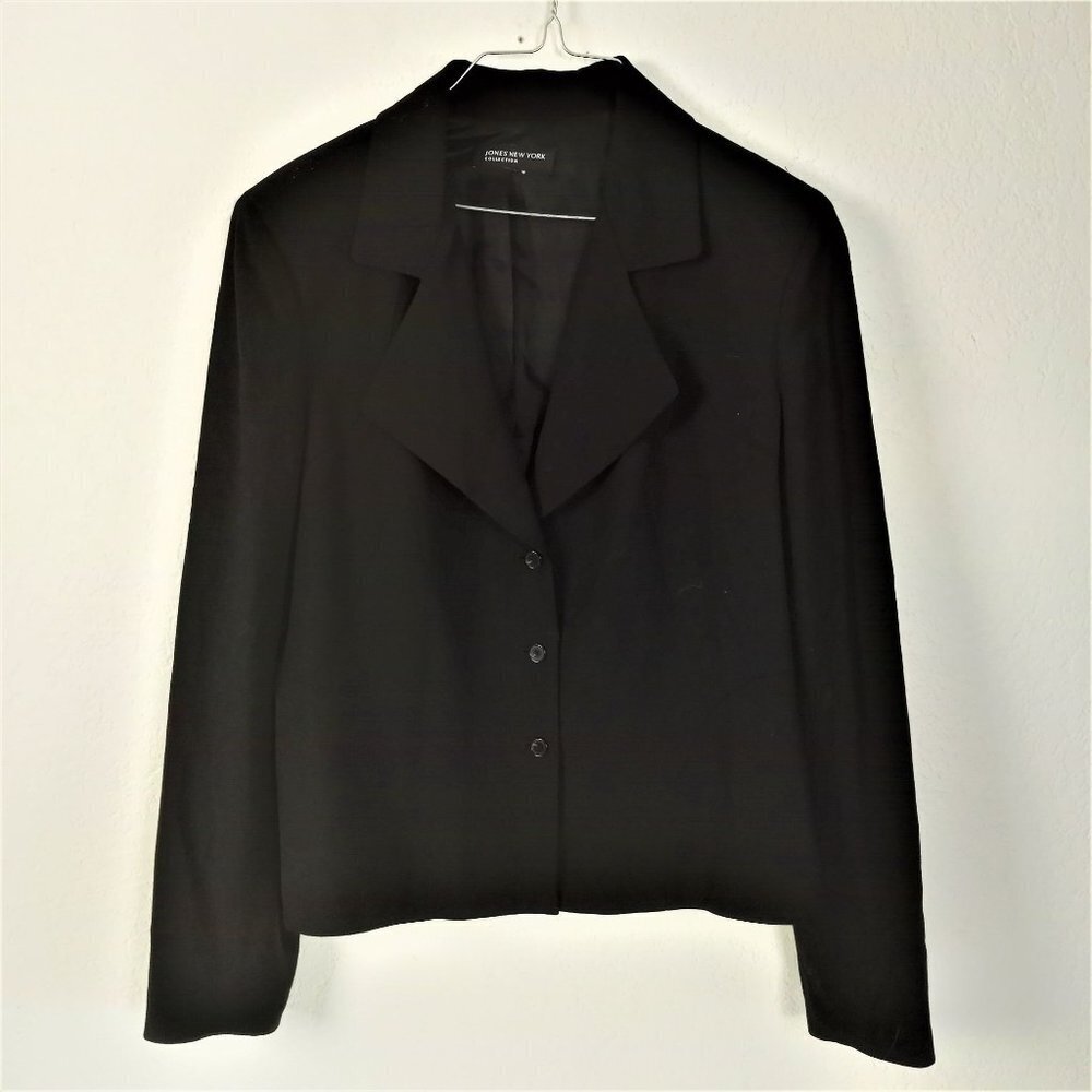 Jones New York Jacket Blazer 3 Button Size Medium M Career